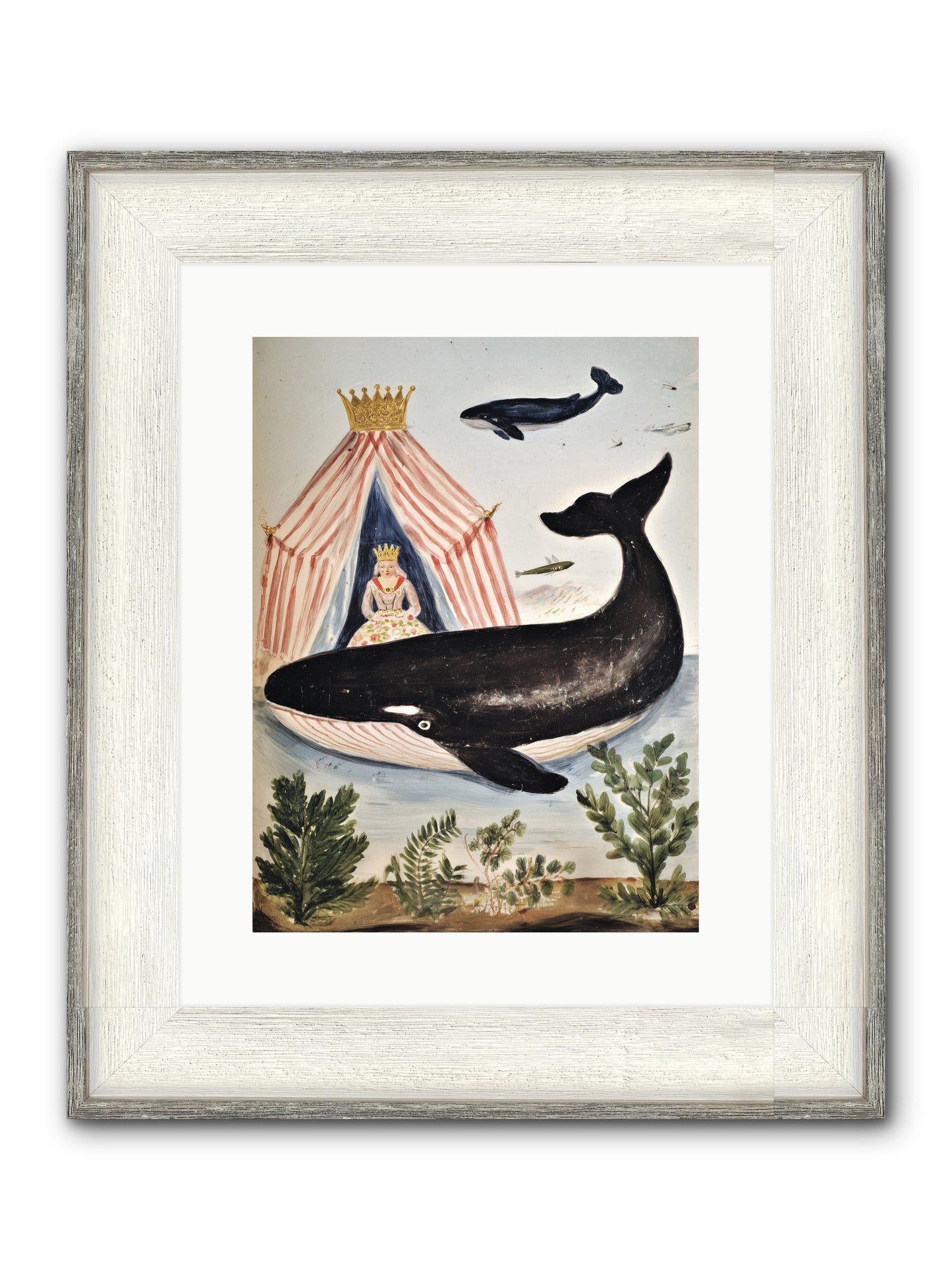 Royal Court Framed Print - Driftwood White 12x16
