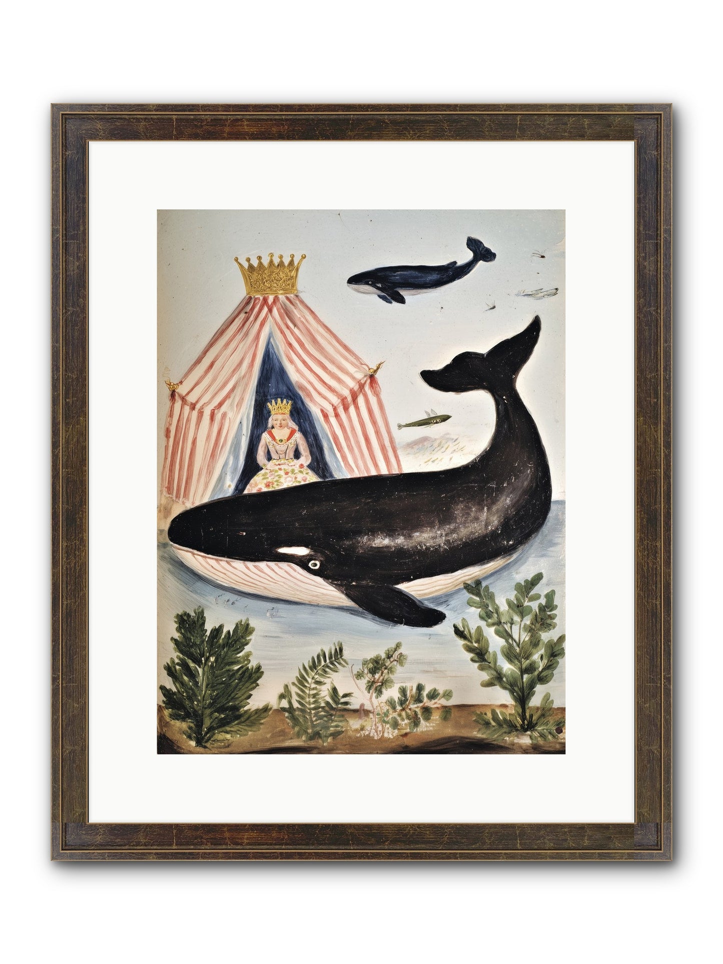 Royal Court Framed Print - Slimwoods Black/Gold 12x16