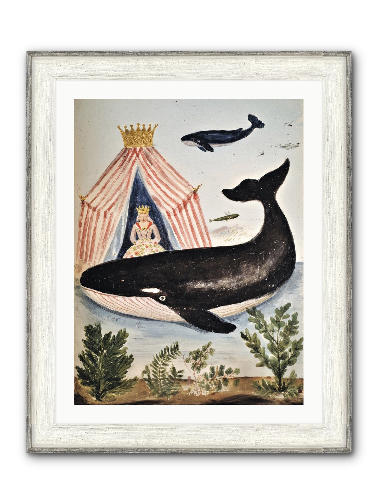 Royal Court Framed Print - Driftwood White 24x32