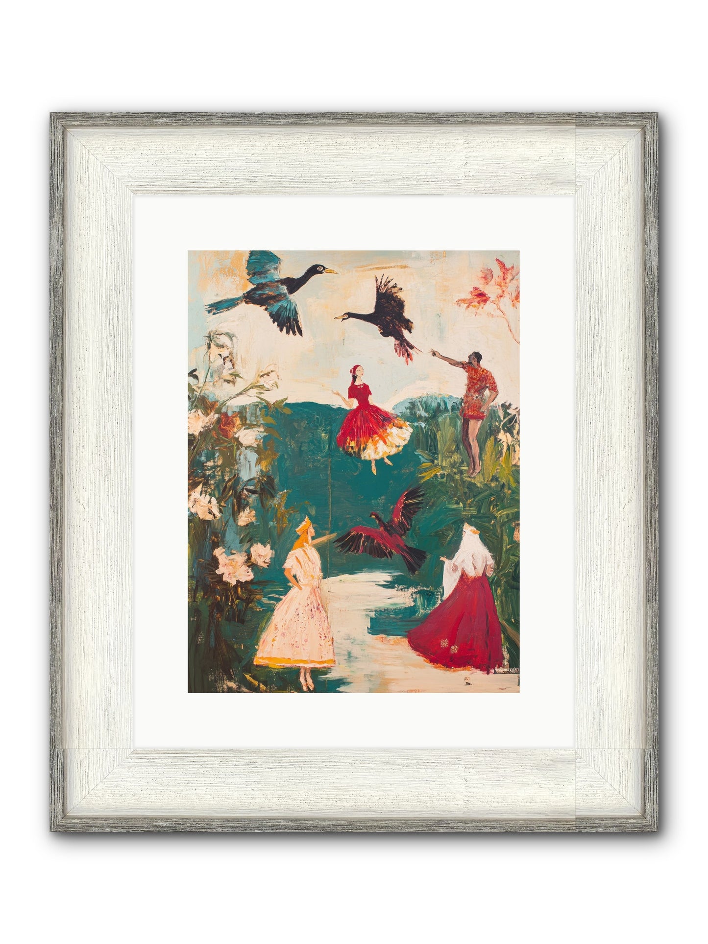 Royal Expedition Framed Print - Driftwood White 12x16