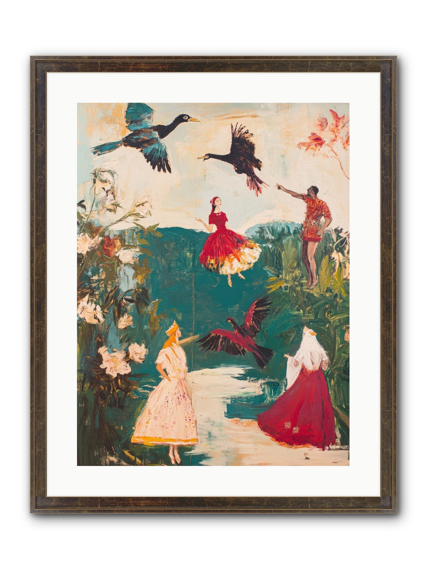 Royal Expedition Framed Print - Slimwoods Black/Gold 18x24