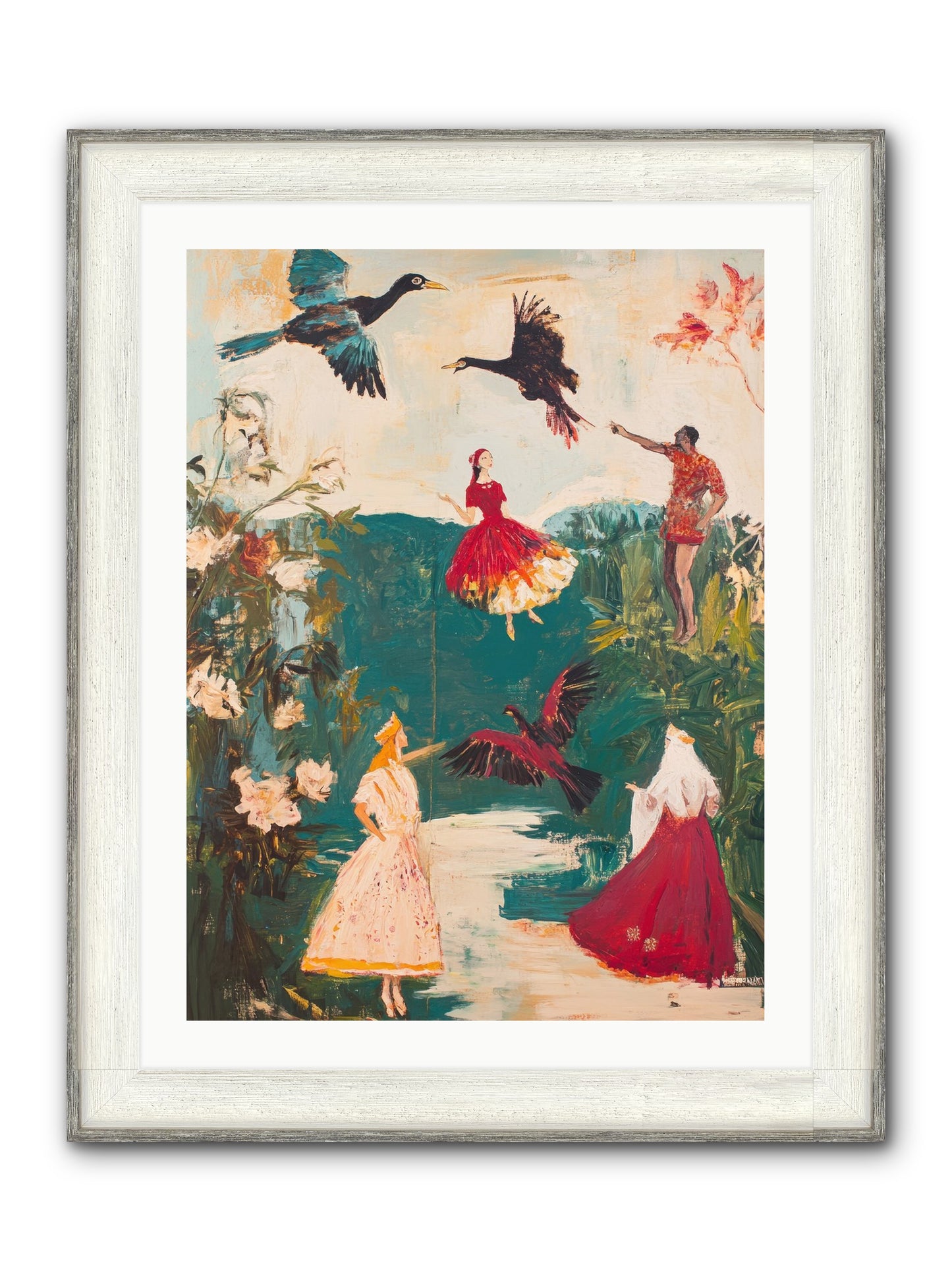 Royal Expedition Framed Print - Driftwood White 24x32