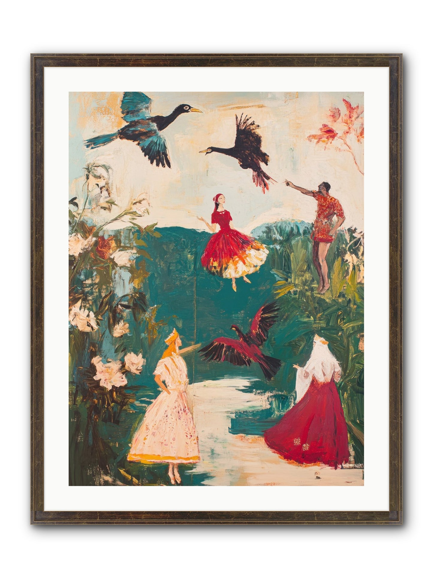 Royal Expedition Framed Print - Slimwoods Black/Gold 24x32
