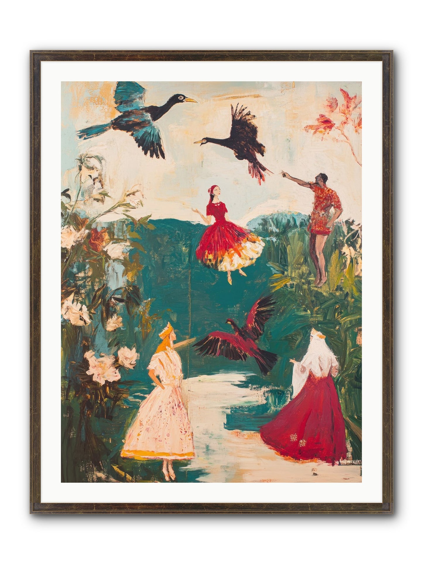 Royal Expedition Framed Print - Slimwoods Black/Gold 30x40
