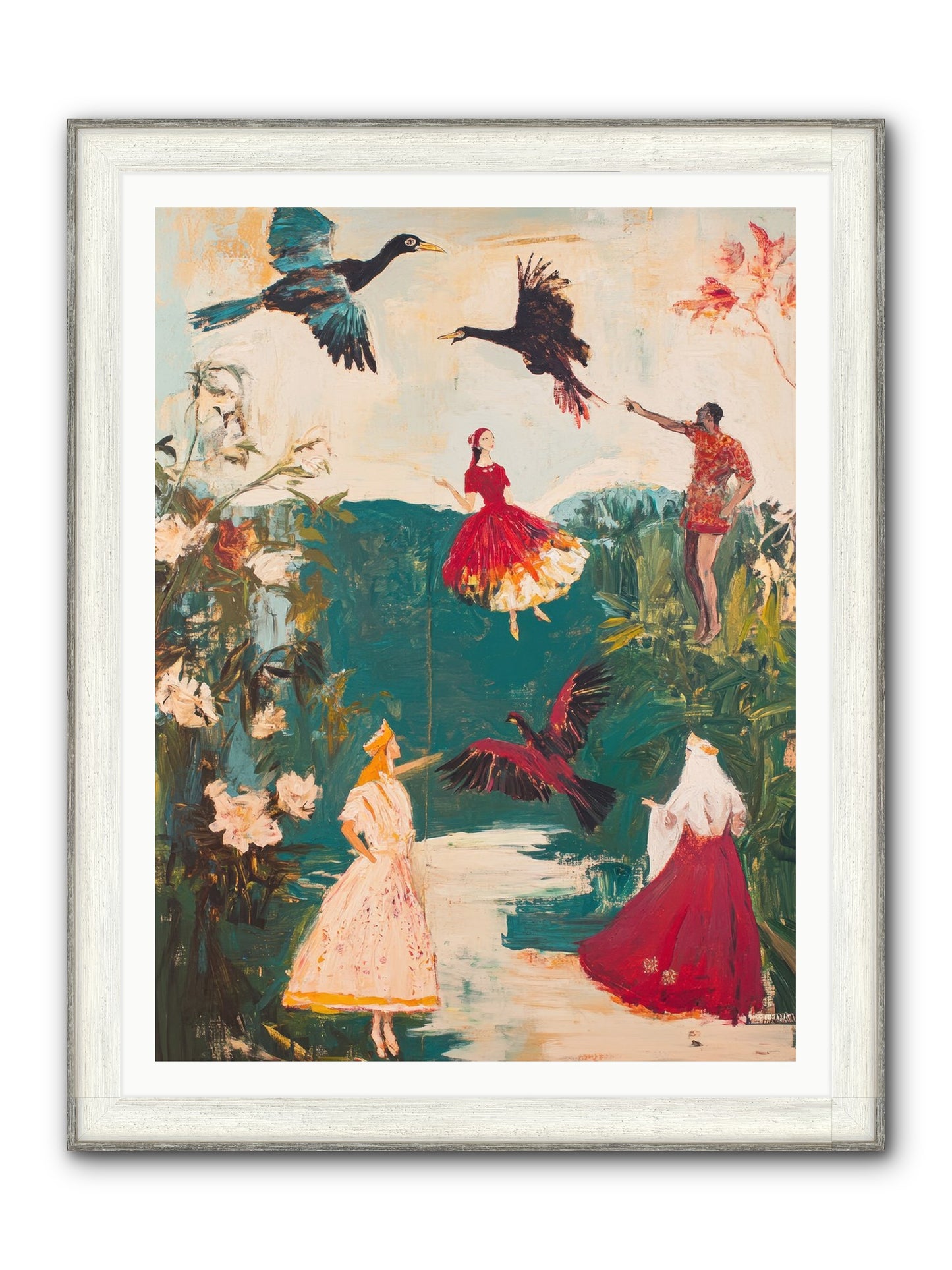 Royal Expedition Framed Print - Driftwood White 36x48
