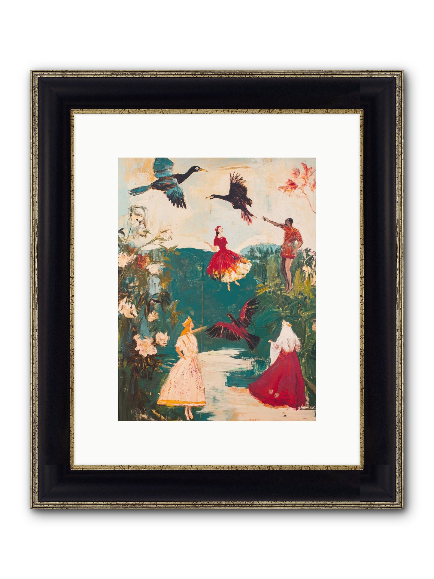 Royal Expedition Framed Print - Black & Gold 9x12
