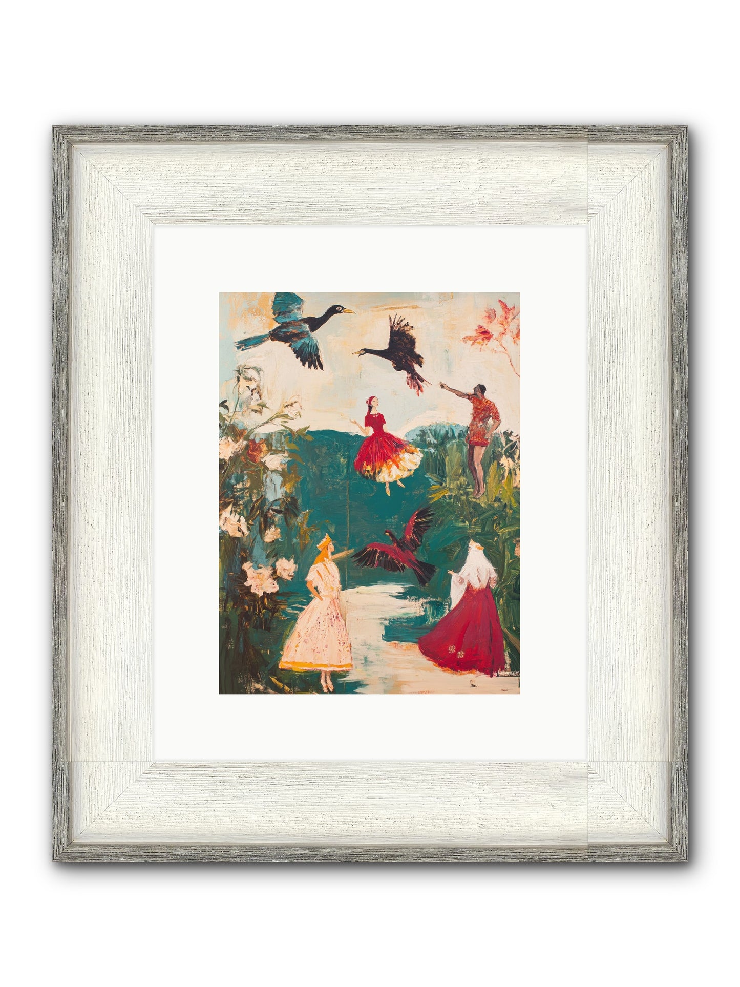 Royal Expedition Framed Print - Driftwood White 9x12