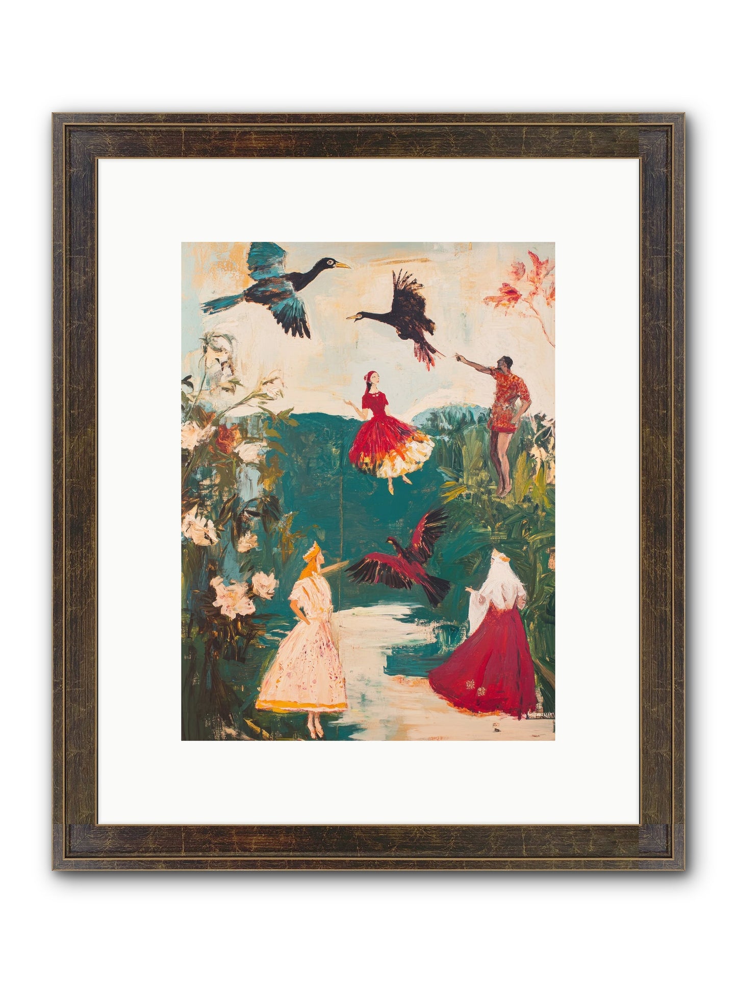 Royal Expedition Framed Print - Slimwoods Black/Gold 9x12