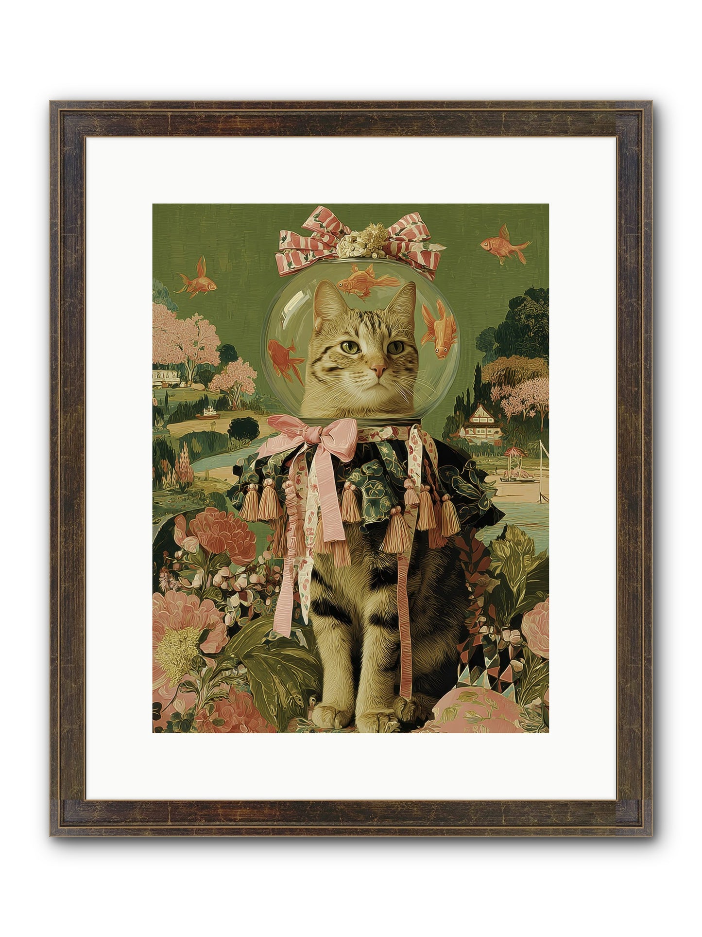 Royal Holiday Framed Print - Slimwoods Black/Gold 12x16