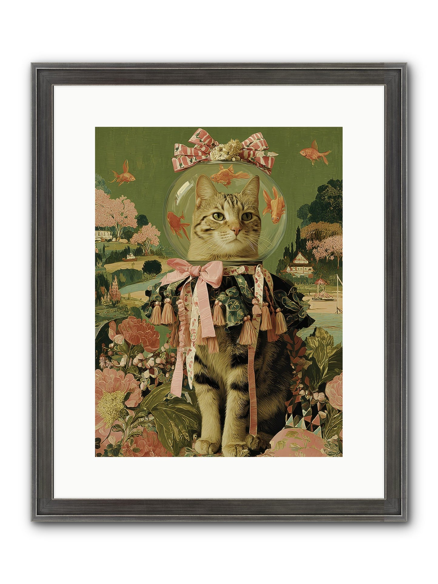 Royal Holiday Framed Print - Slimwoods Black/Silver 12x16