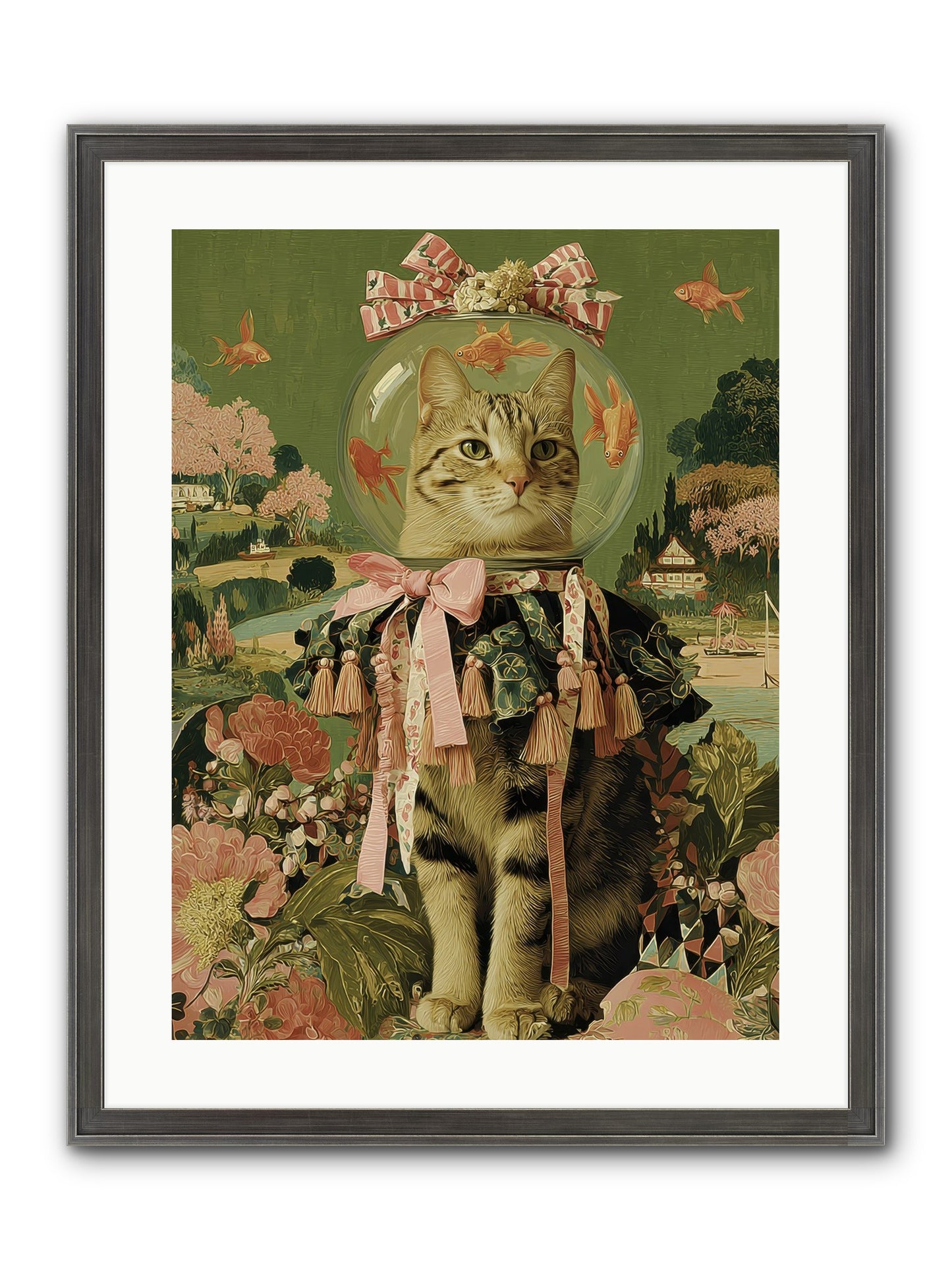 Royal Holiday Framed Print - Slimwoods Black/Silver 18x24