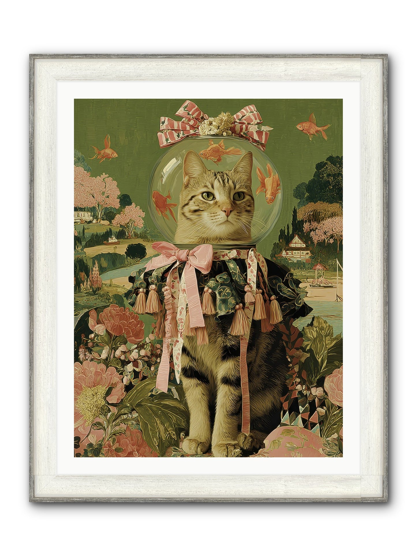 Royal Holiday Framed Print - Driftwood White 30x40