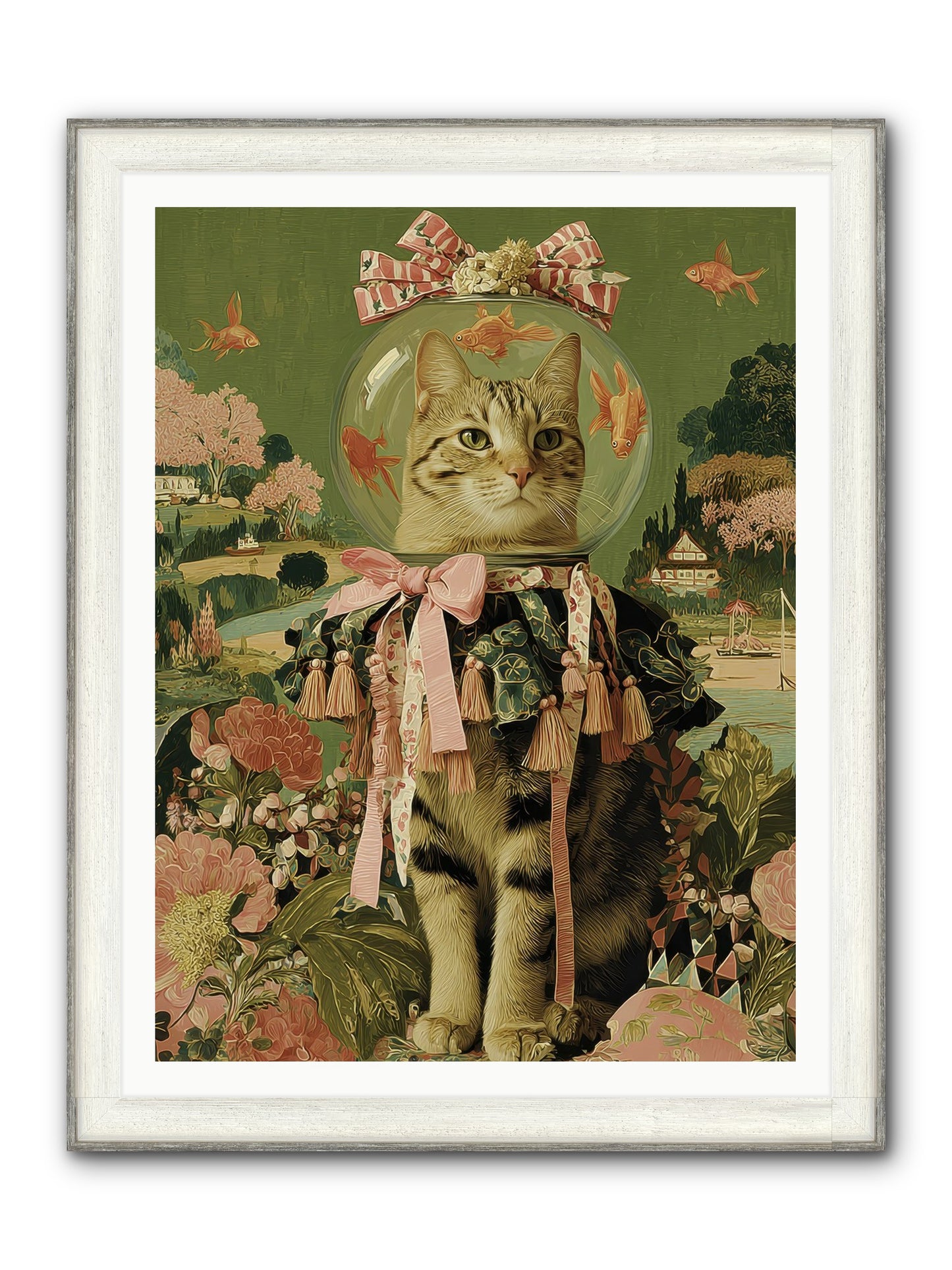 Royal Holiday Framed Print - Driftwood White 36x48