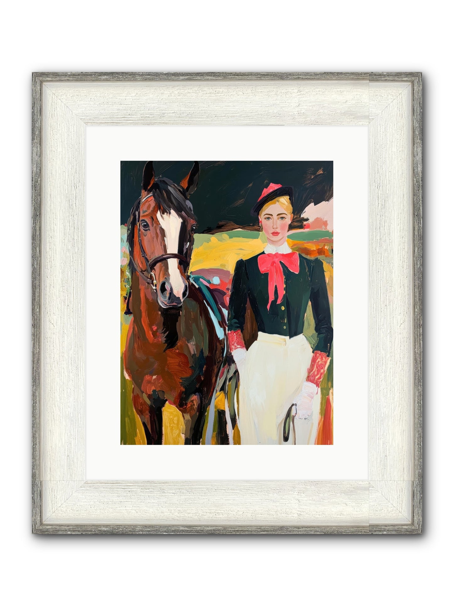 Royal Rebel Framed Print - Driftwood White 12x16