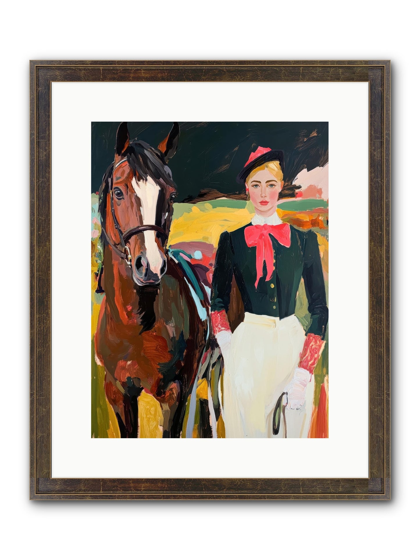 Royal Rebel Framed Print - Slimwoods Black/Gold 12x16