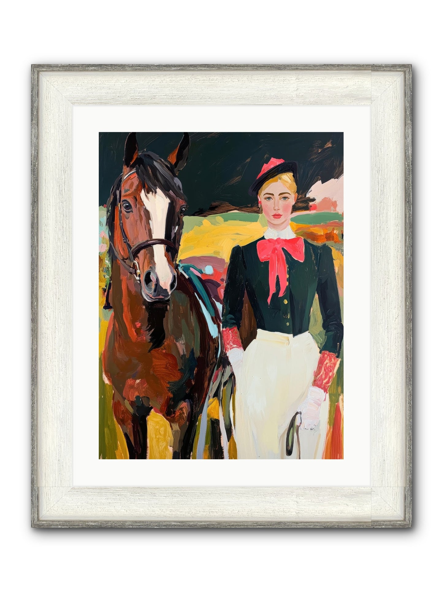 Royal Rebel Framed Print - Driftwood White 18x24