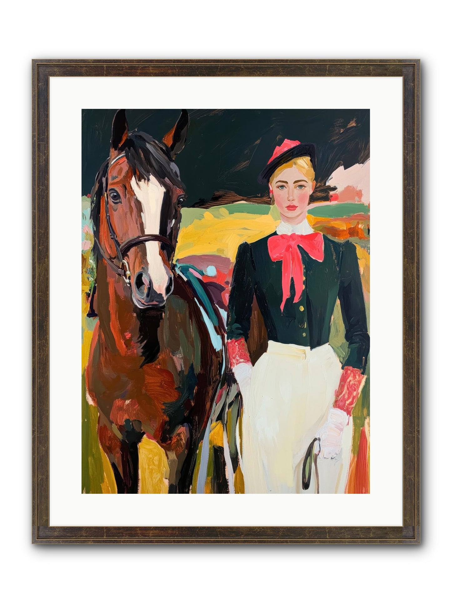 Royal Rebel Framed Print - Slimwoods Black/Gold 18x24