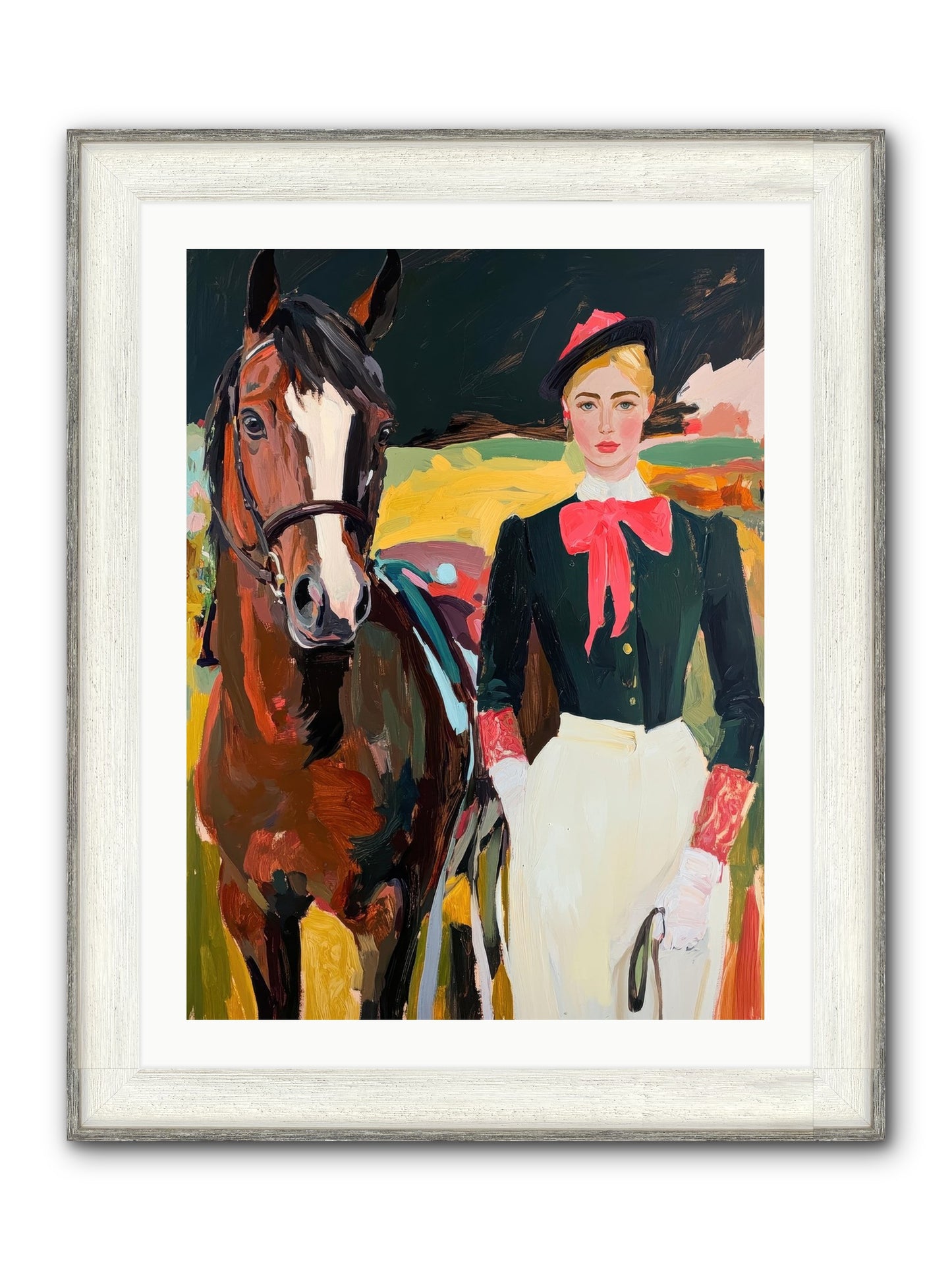 Royal Rebel Framed Print - Driftwood White 24x32