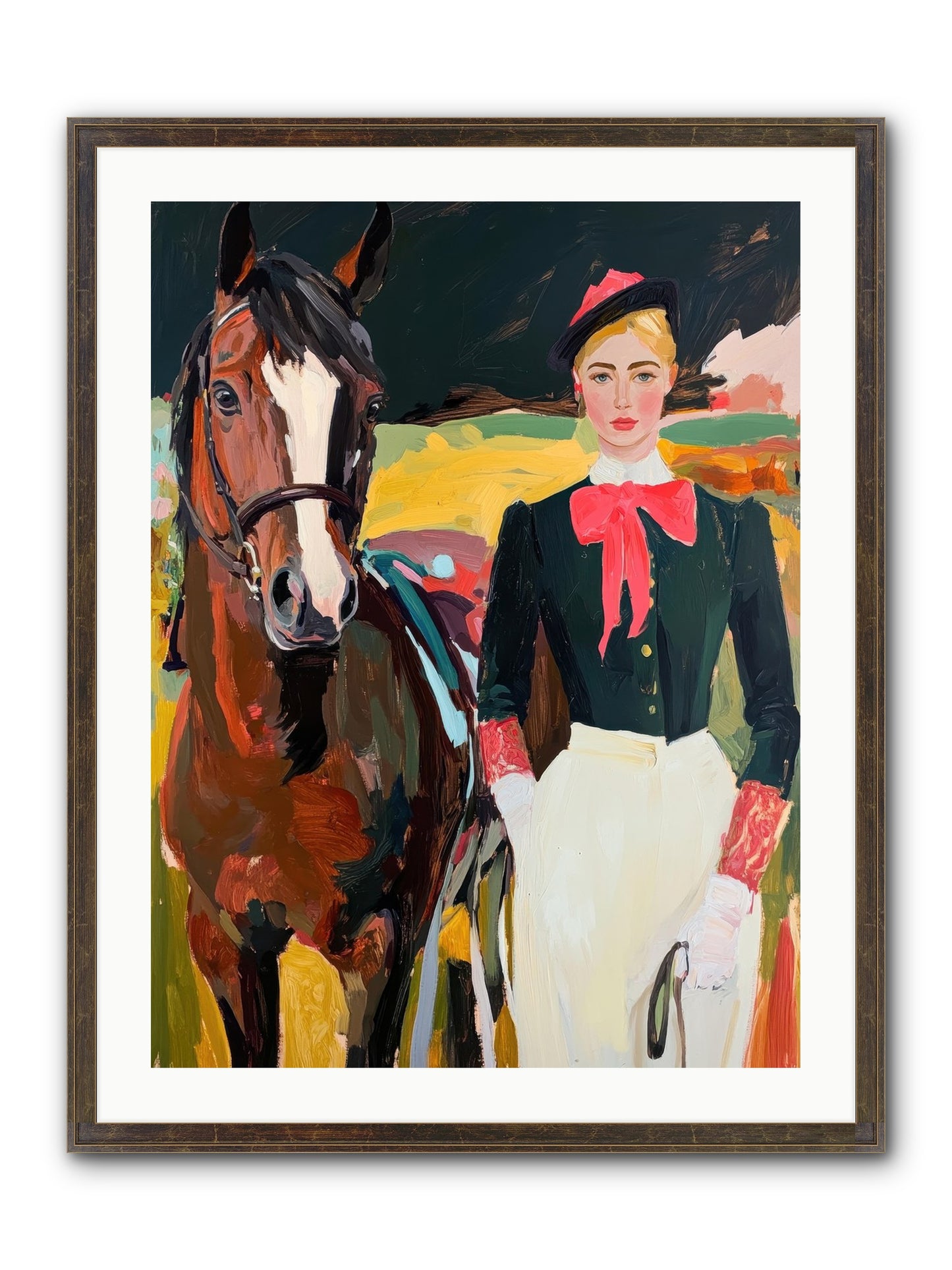 Royal Rebel Framed Print - Slimwoods Black/Gold 24x32