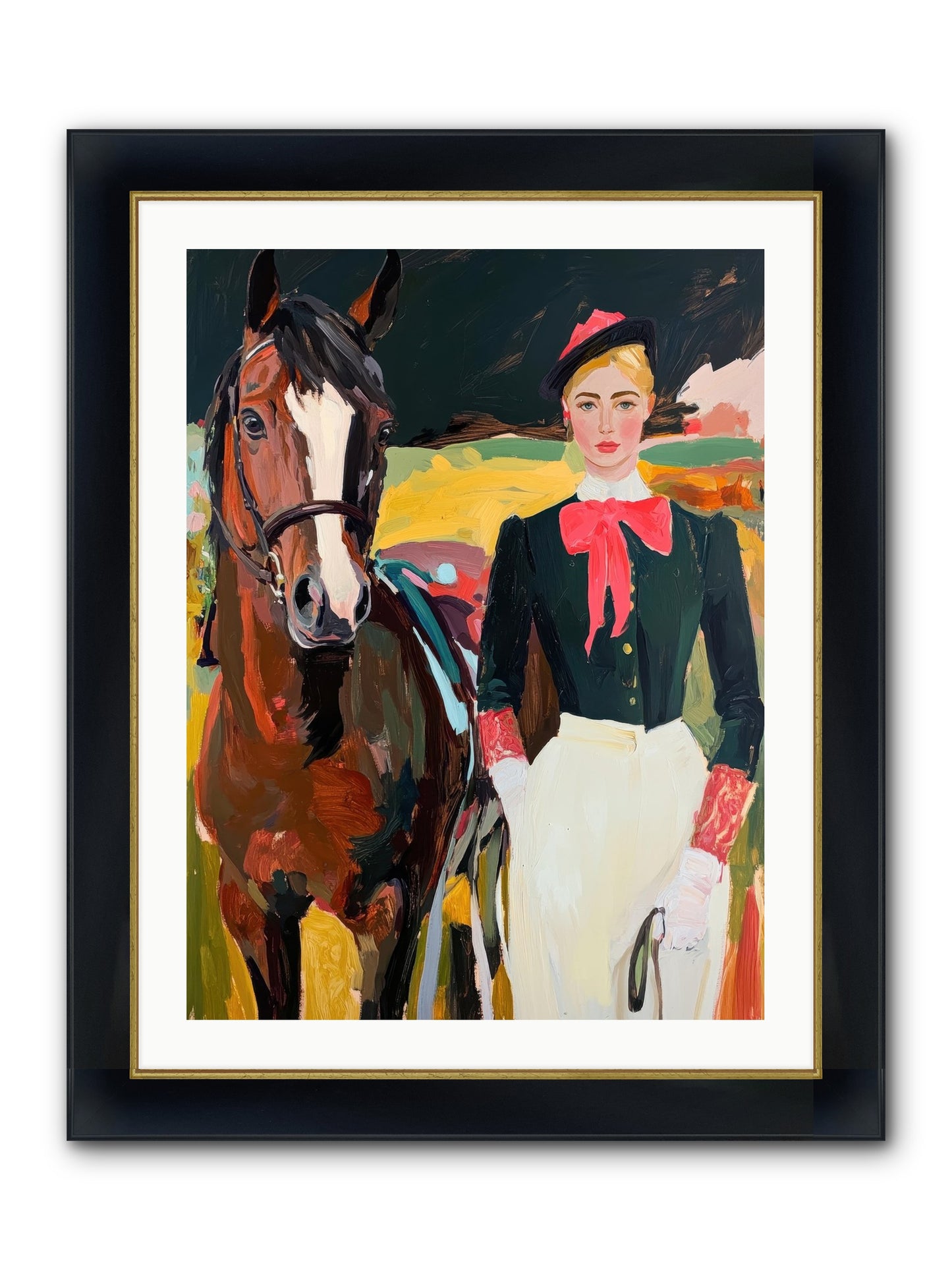 Royal Rebel Framed Print - Wide Black w/Gold 24x32