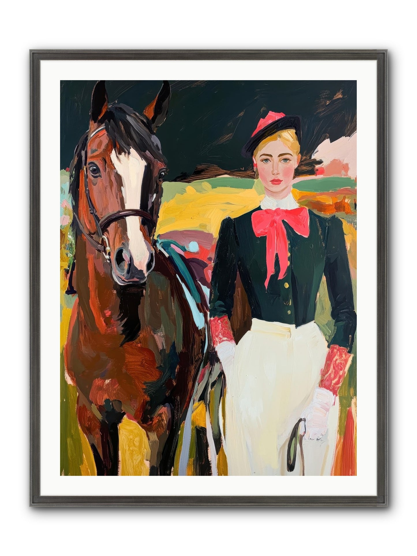Royal Rebel Framed Print - Slimwoods Black/Silver 30x40