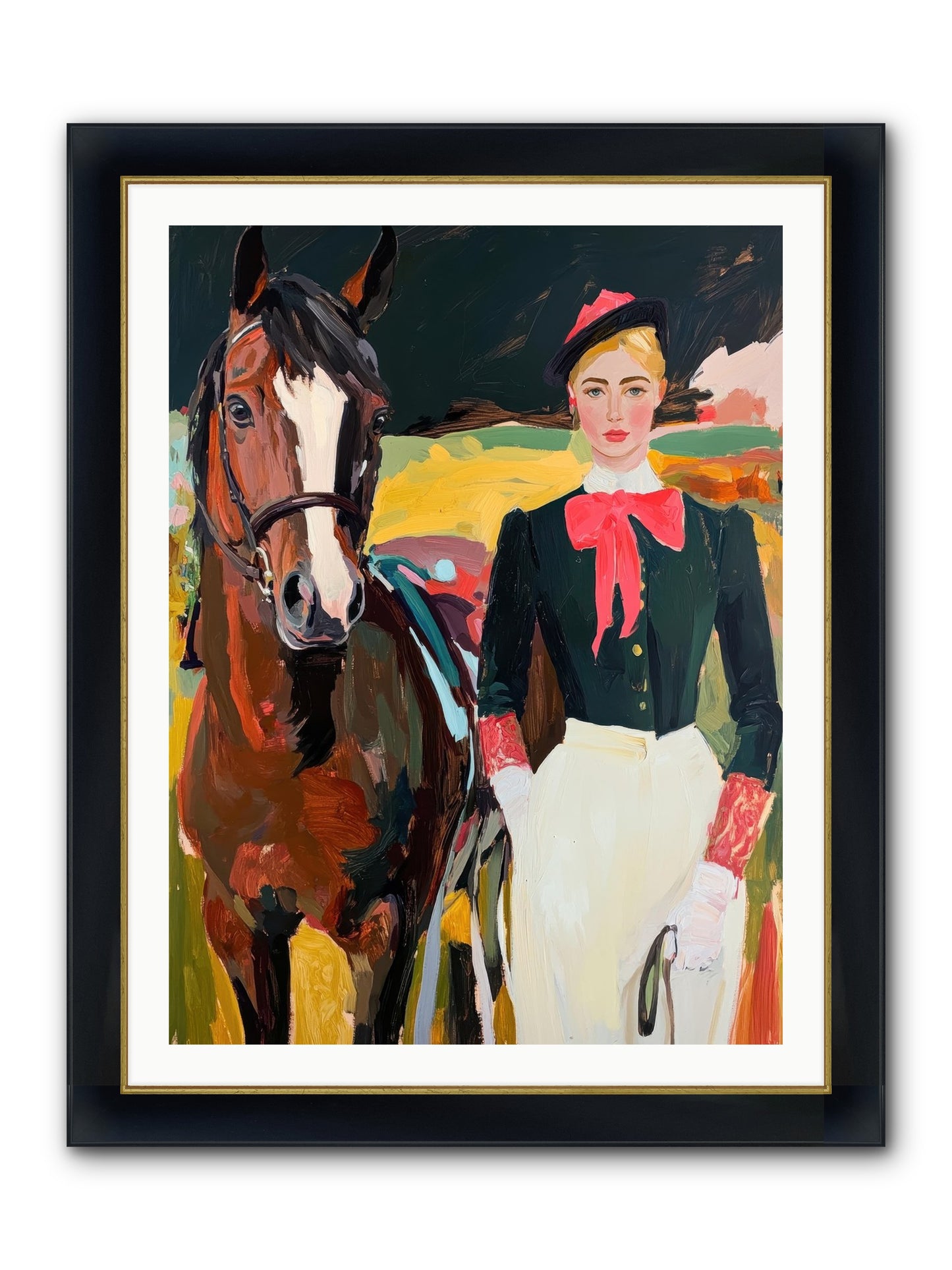 Royal Rebel Framed Print - Wide Black w/Gold 30x40