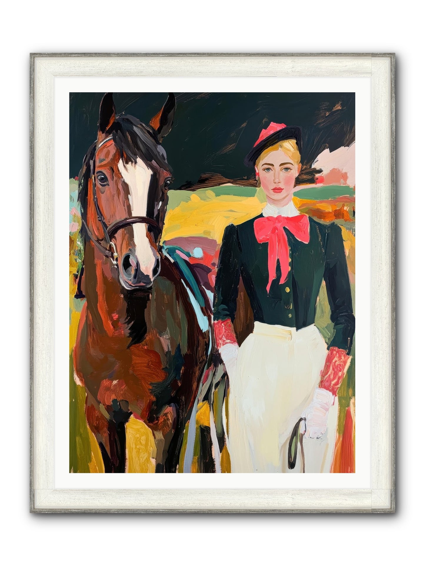 Royal Rebel Framed Print - Driftwood White 36x48