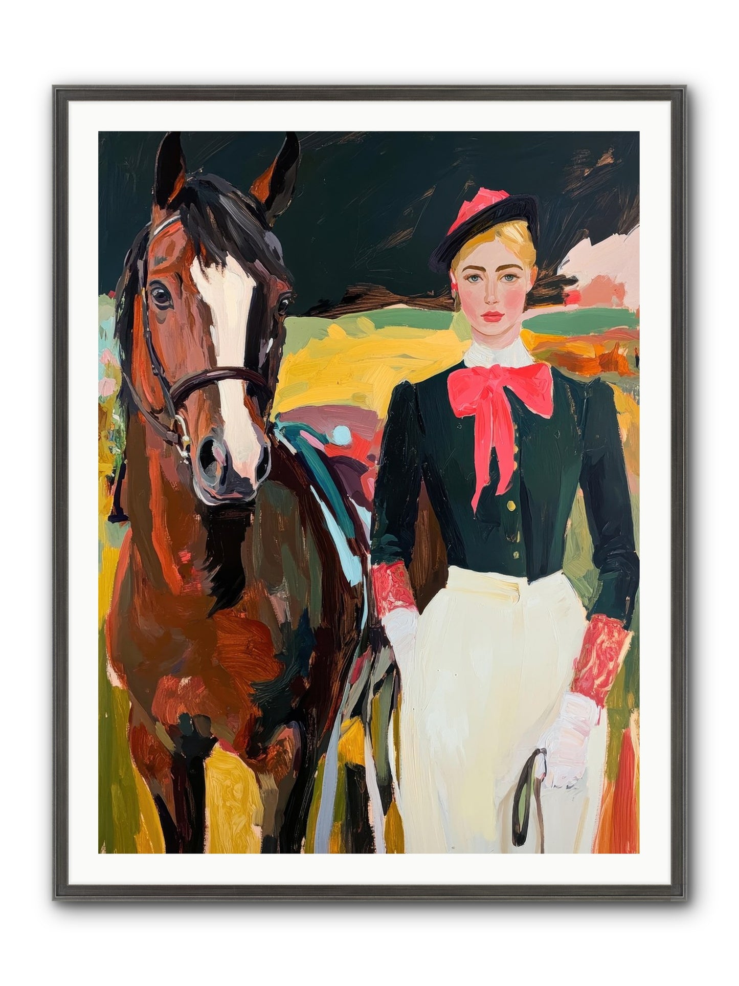 Royal Rebel Framed Print - Slimwoods Black/Silver 36x48