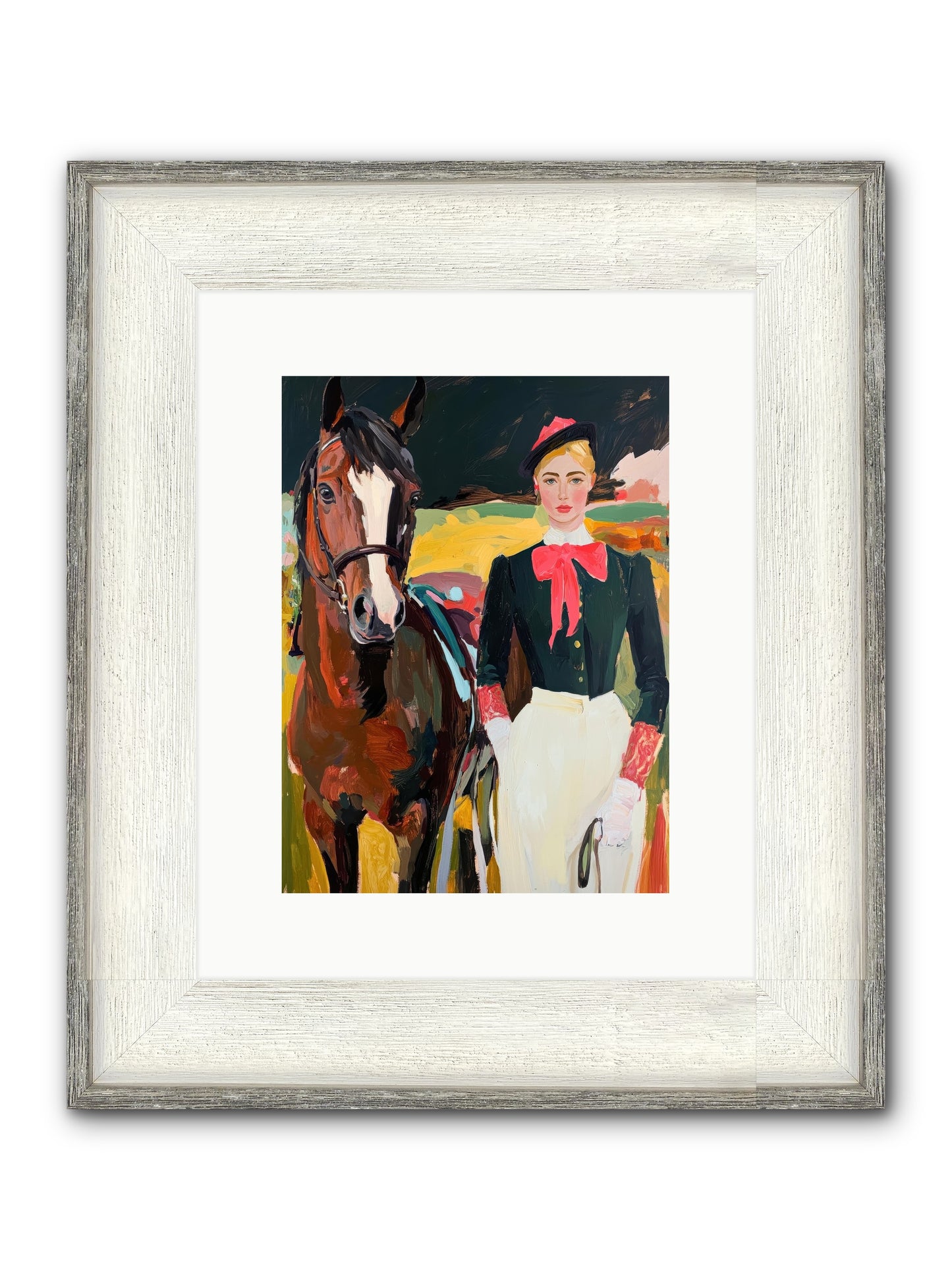 Royal Rebel Framed Print - Driftwood White 9x12