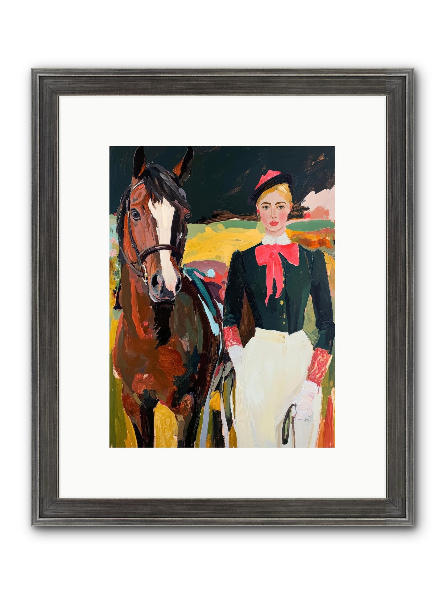 Royal Rebel Framed Print - Slimwoods Black/Silver 9x12