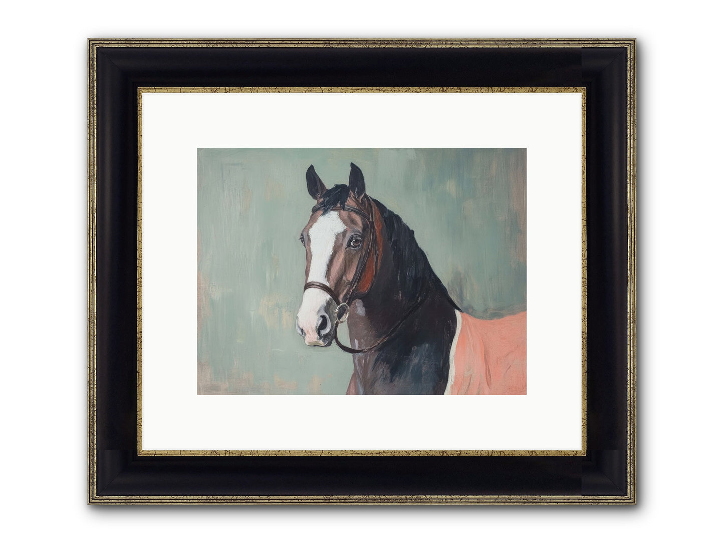 Royal Velvet Framed Print - Black & Gold 12x9