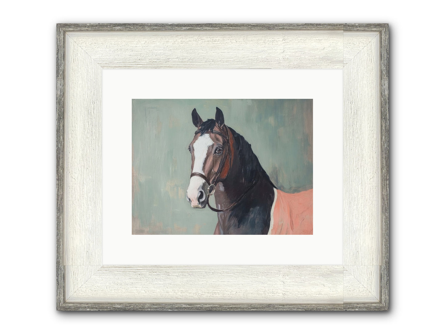 Royal Velvet Framed Print - Driftwood White 12x9