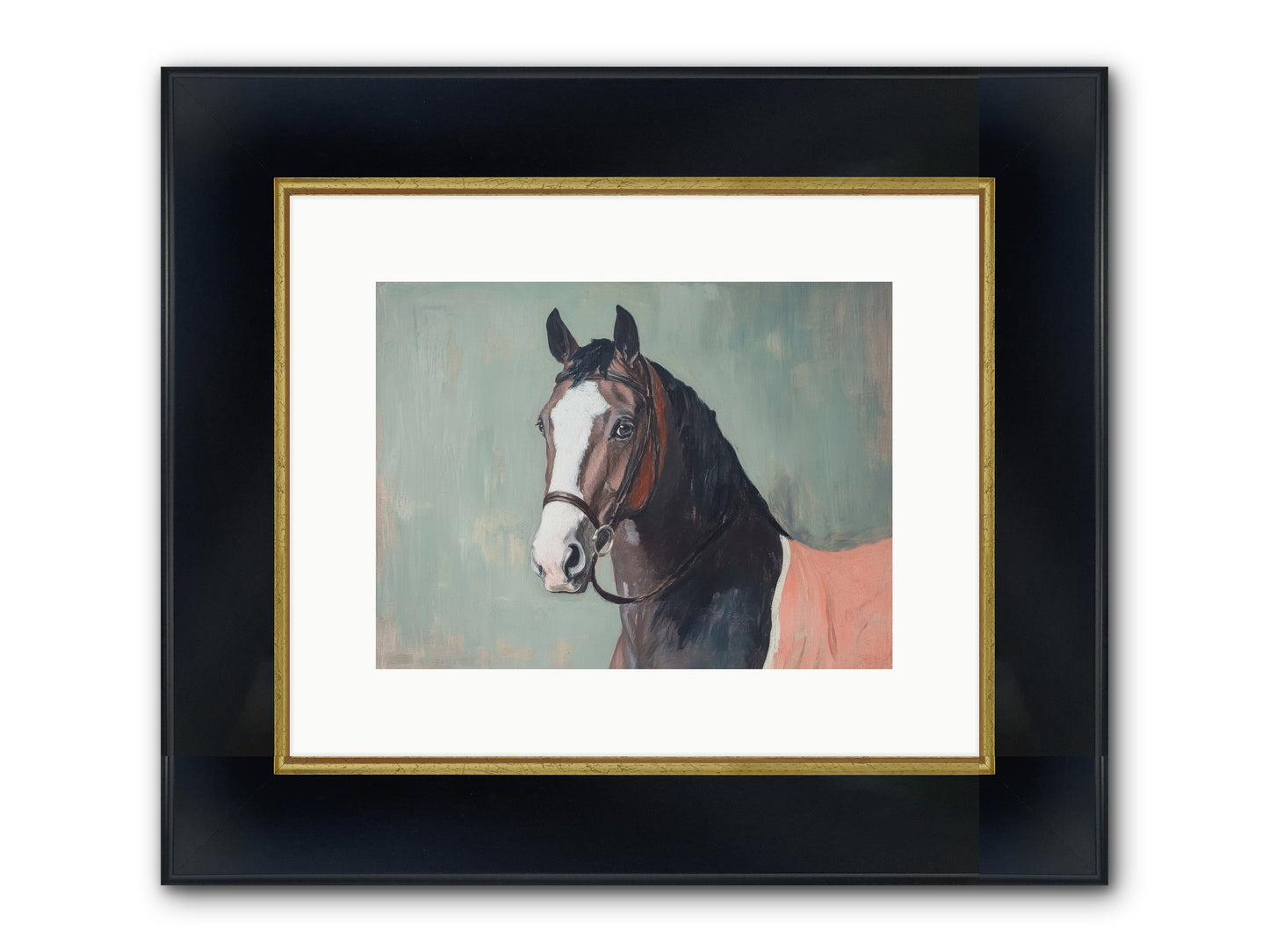 Royal Velvet Framed Print - Wide Black w/Gold 12x9