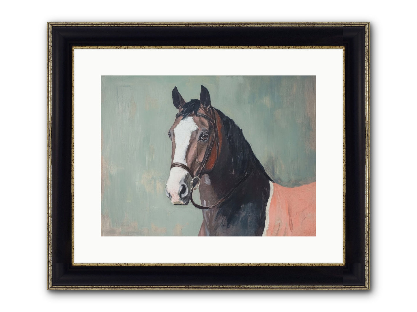 Royal Velvet Framed Print - Black & Gold 16x12