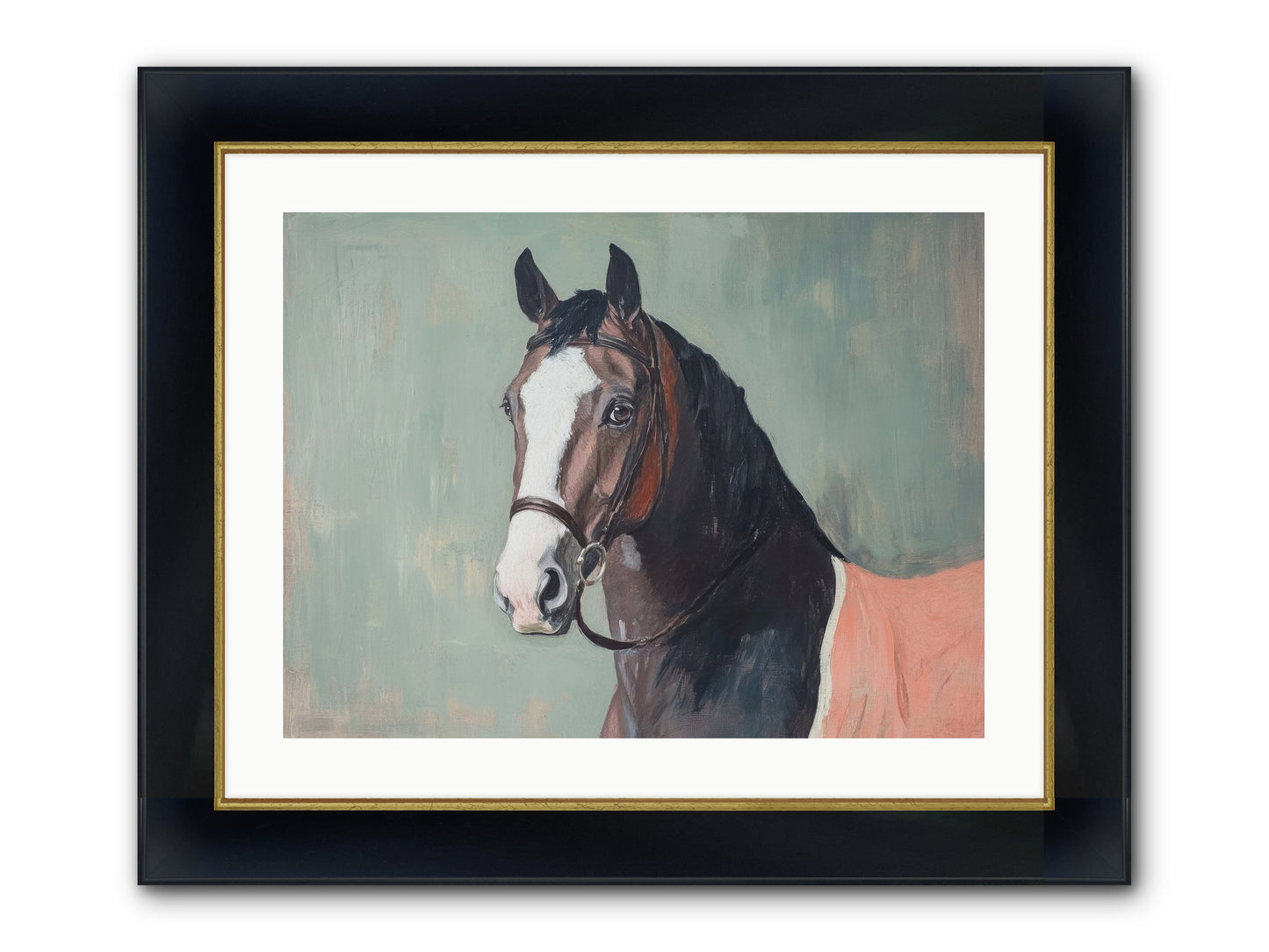 Royal Velvet Framed Print - Wide Black w/Gold 24x18