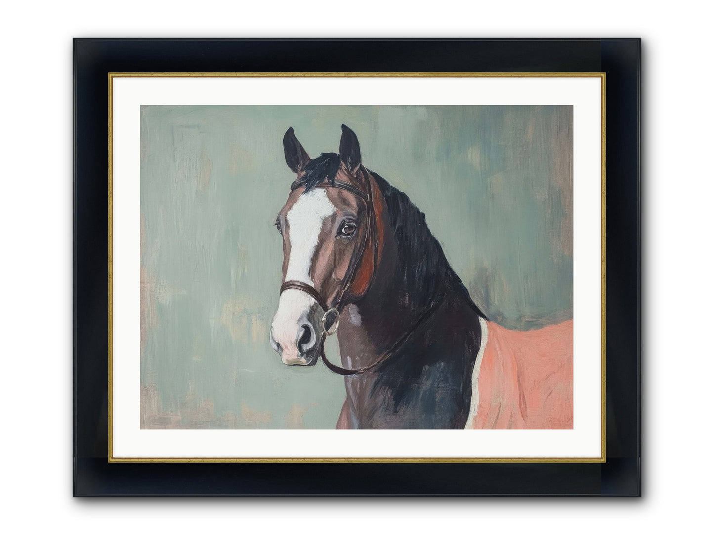 Royal Velvet Framed Print - Wide Black w/Gold 32x24