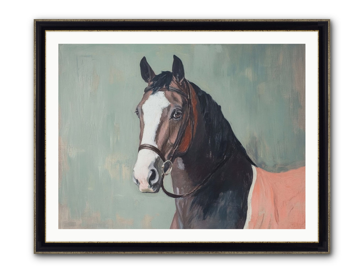 Royal Velvet Framed Print - Black & Gold 40x30