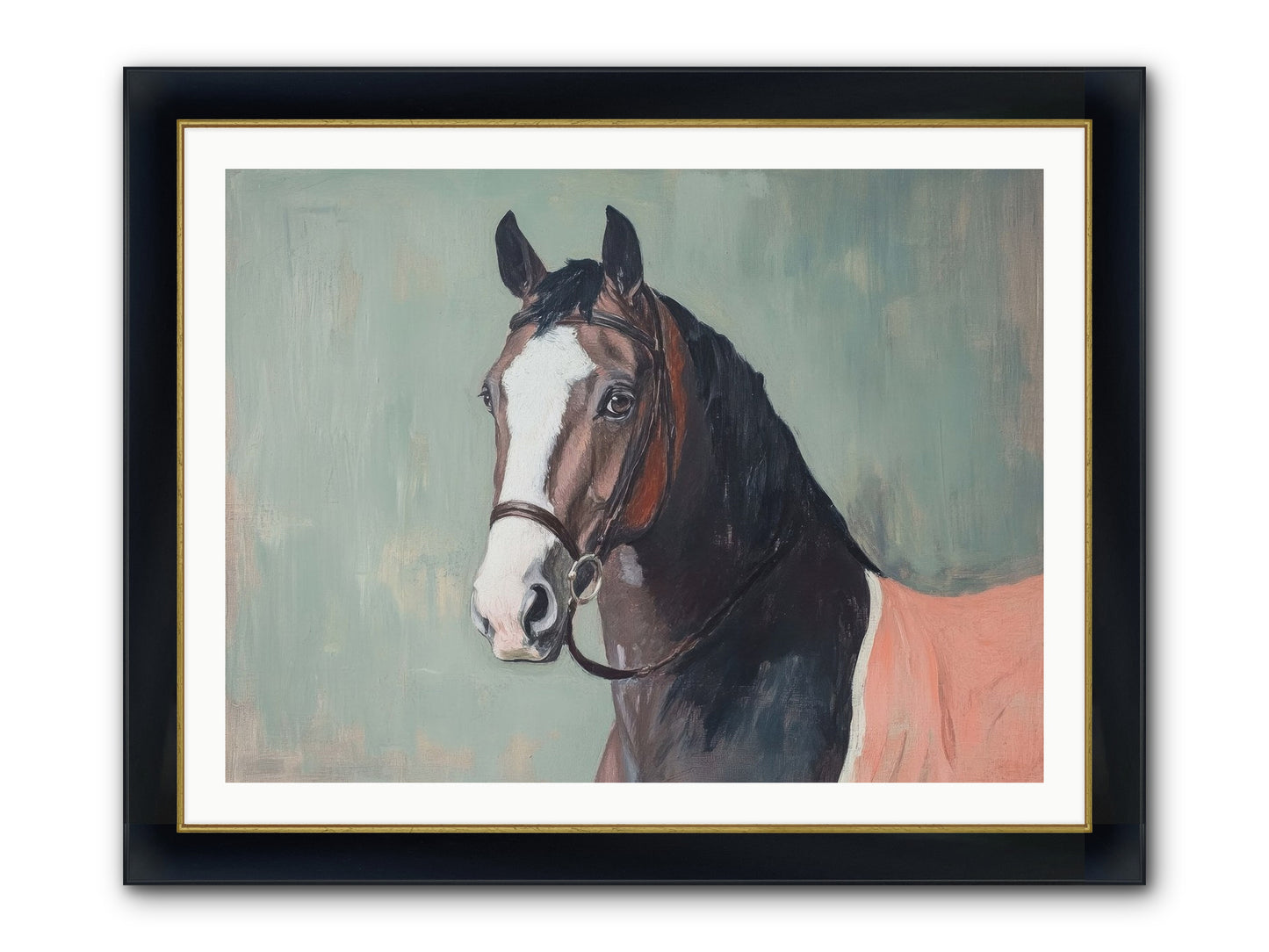 Royal Velvet Framed Print - Wide Black w/Gold 40x30