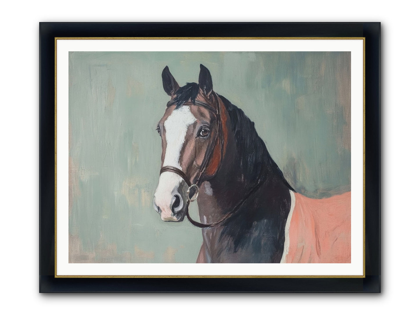 Royal Velvet Framed Print - Wide Black w/Gold 48x36