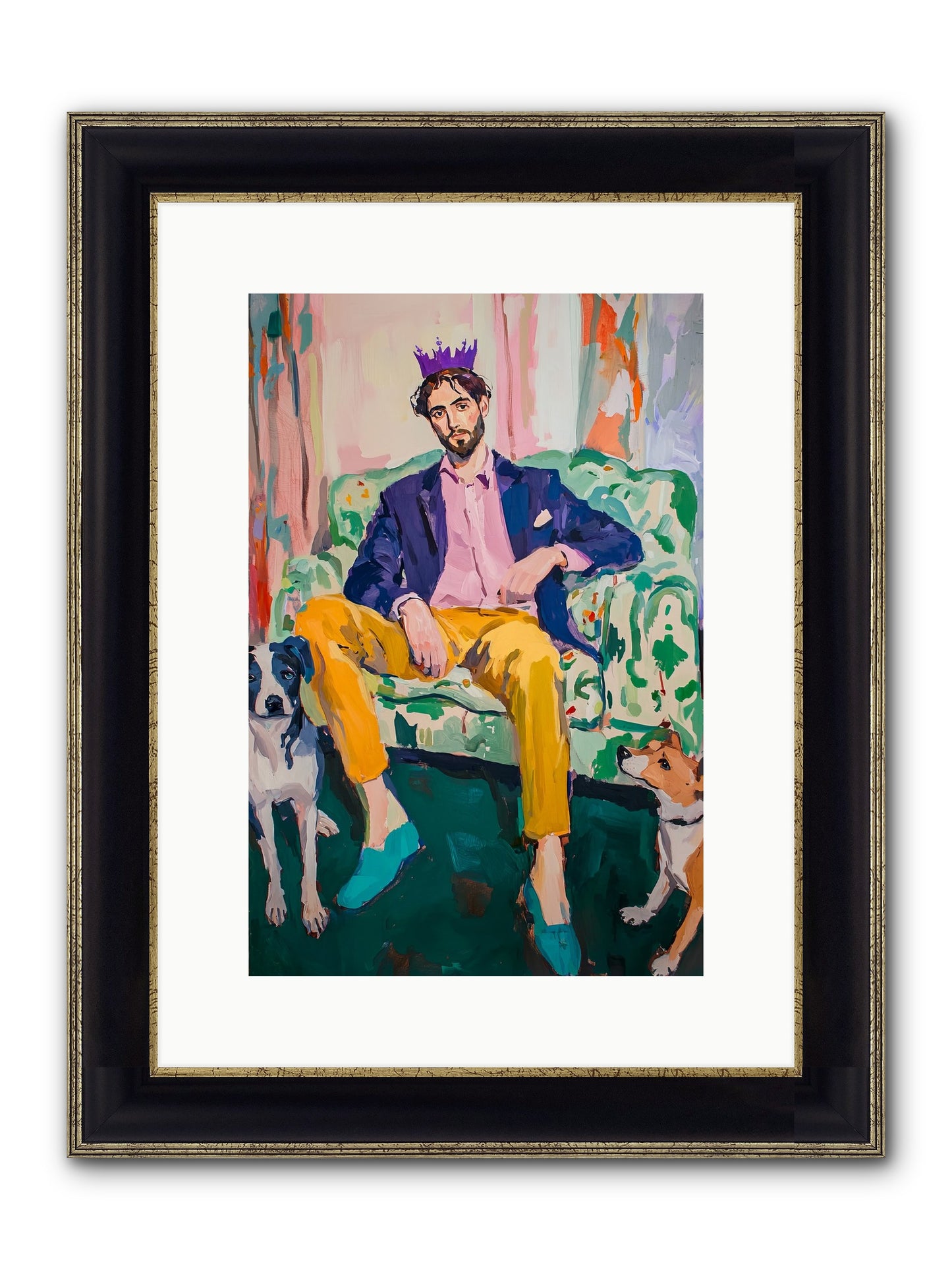 Royal Watch Framed Print - Black & Gold 10x15