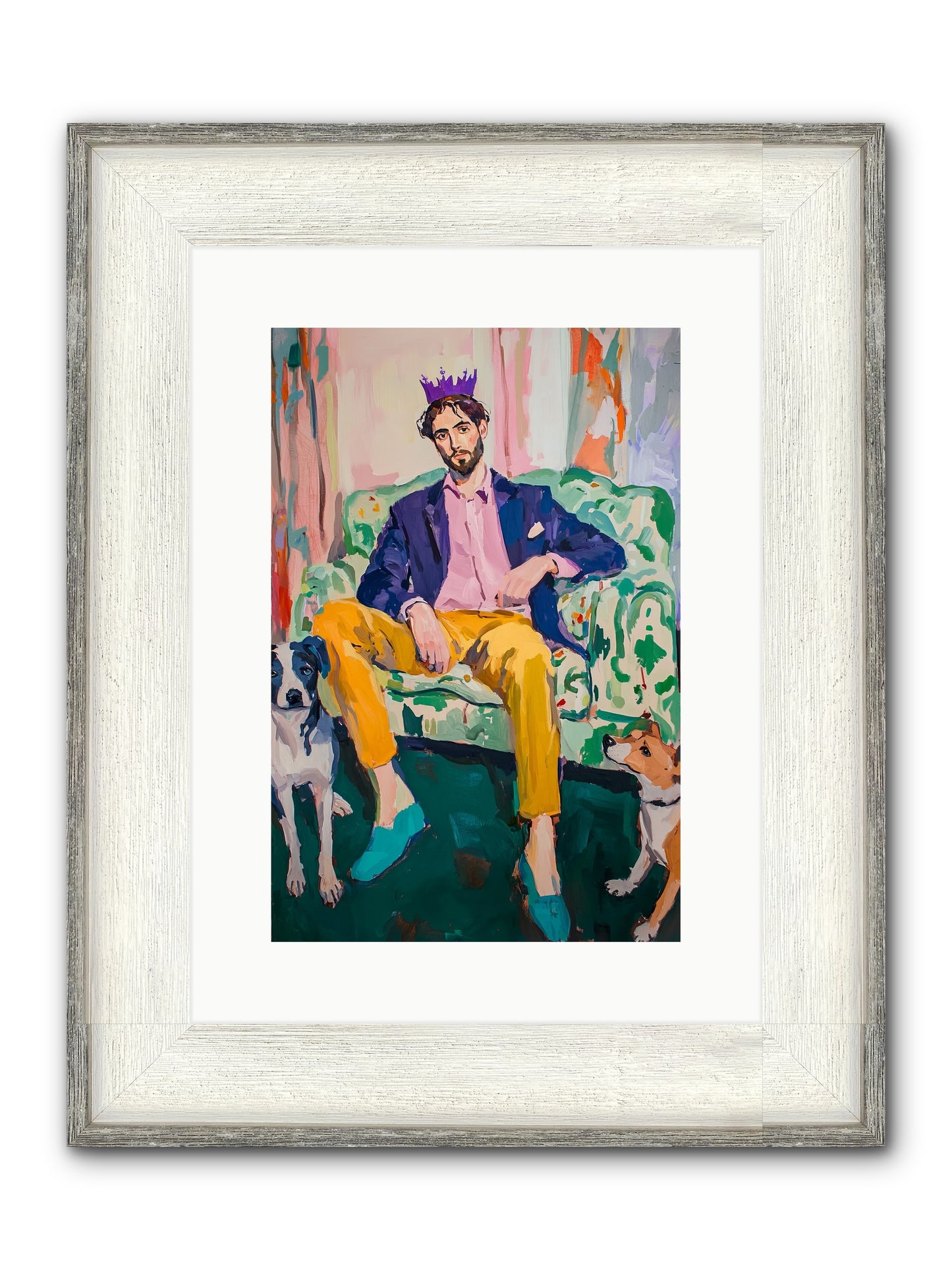 Royal Watch Framed Print - Driftwood White 10x15