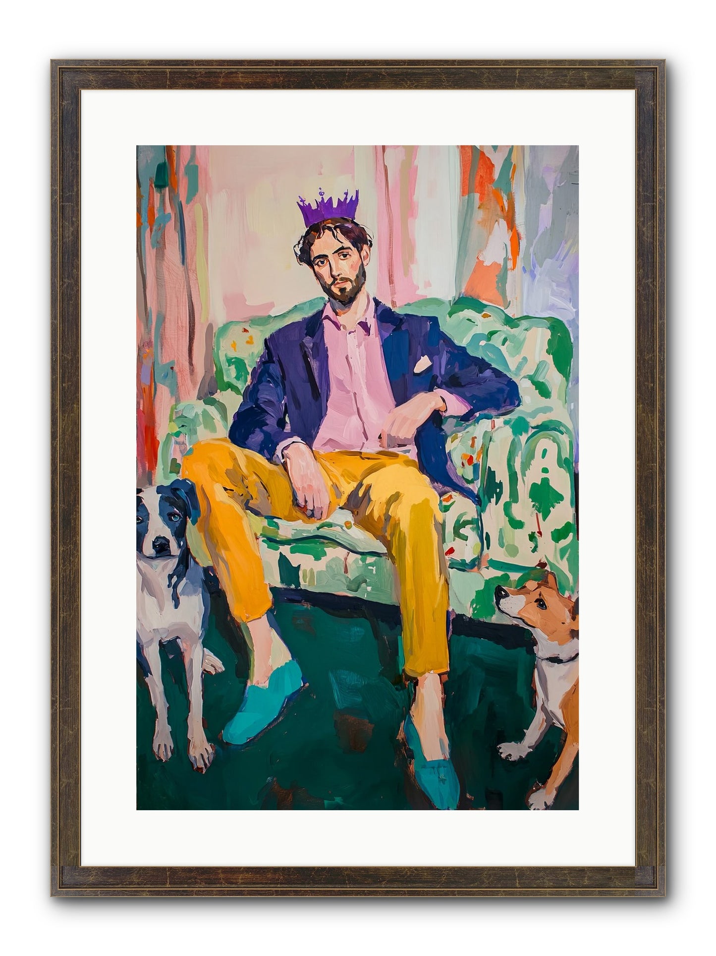 Royal Watch Framed Print - Slimwoods Black/Gold 16x24