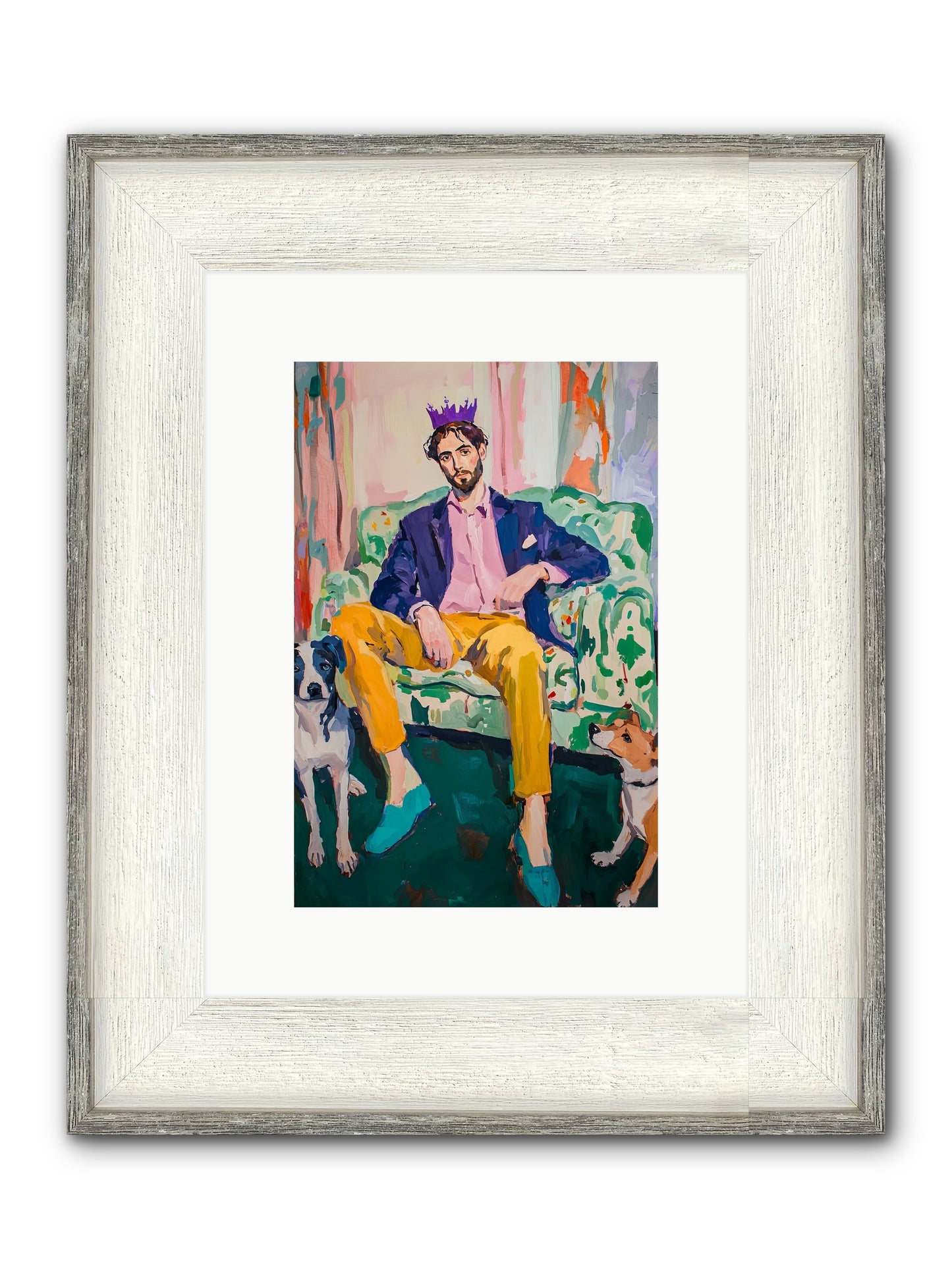 Royal Watch Framed Print - Driftwood White 8x12