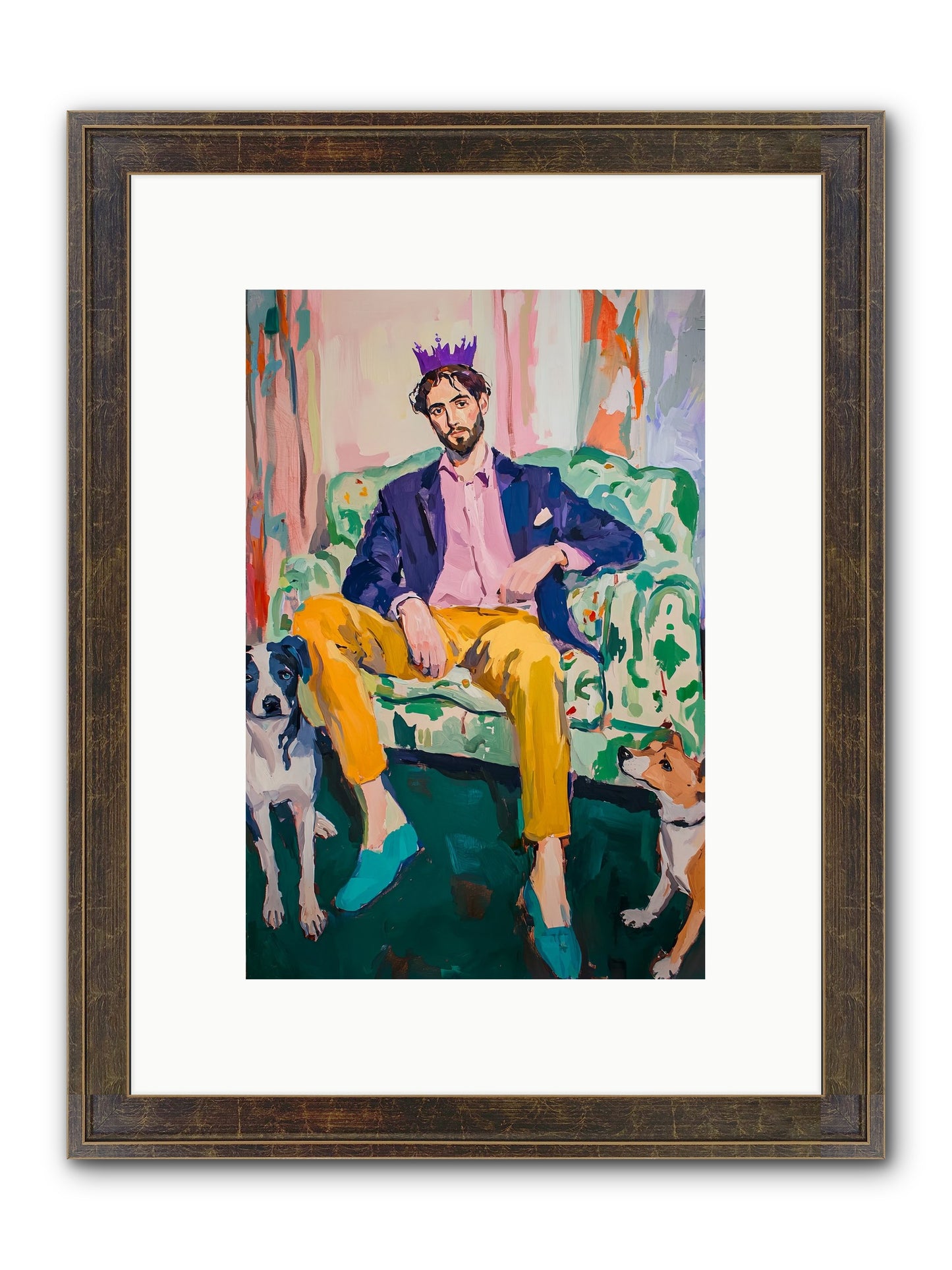 Royal Watch Framed Print - Slimwoods Black/Gold 8x12