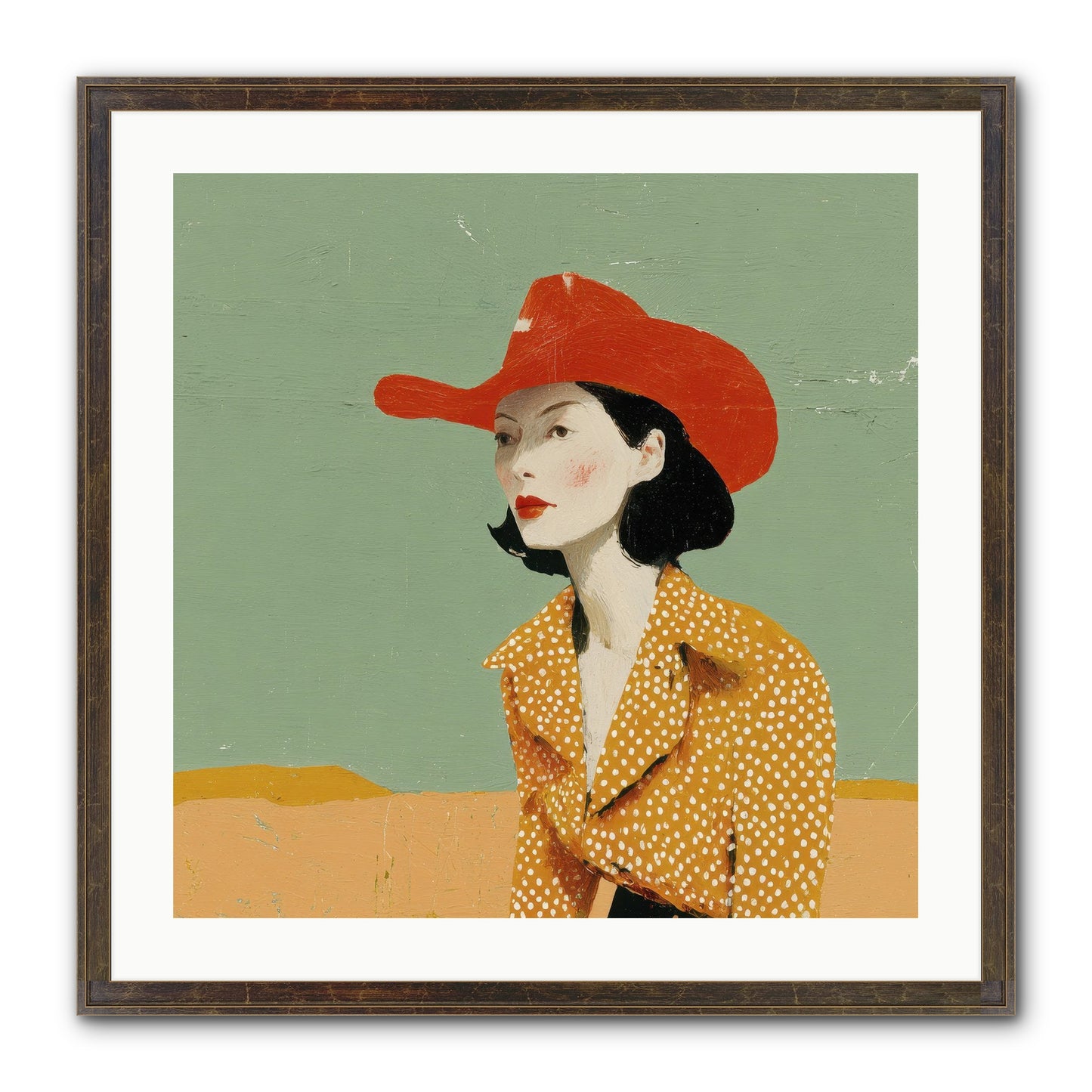 Royalty Meets Ritual Framed Print - Slimwoods Black/Gold 24x24