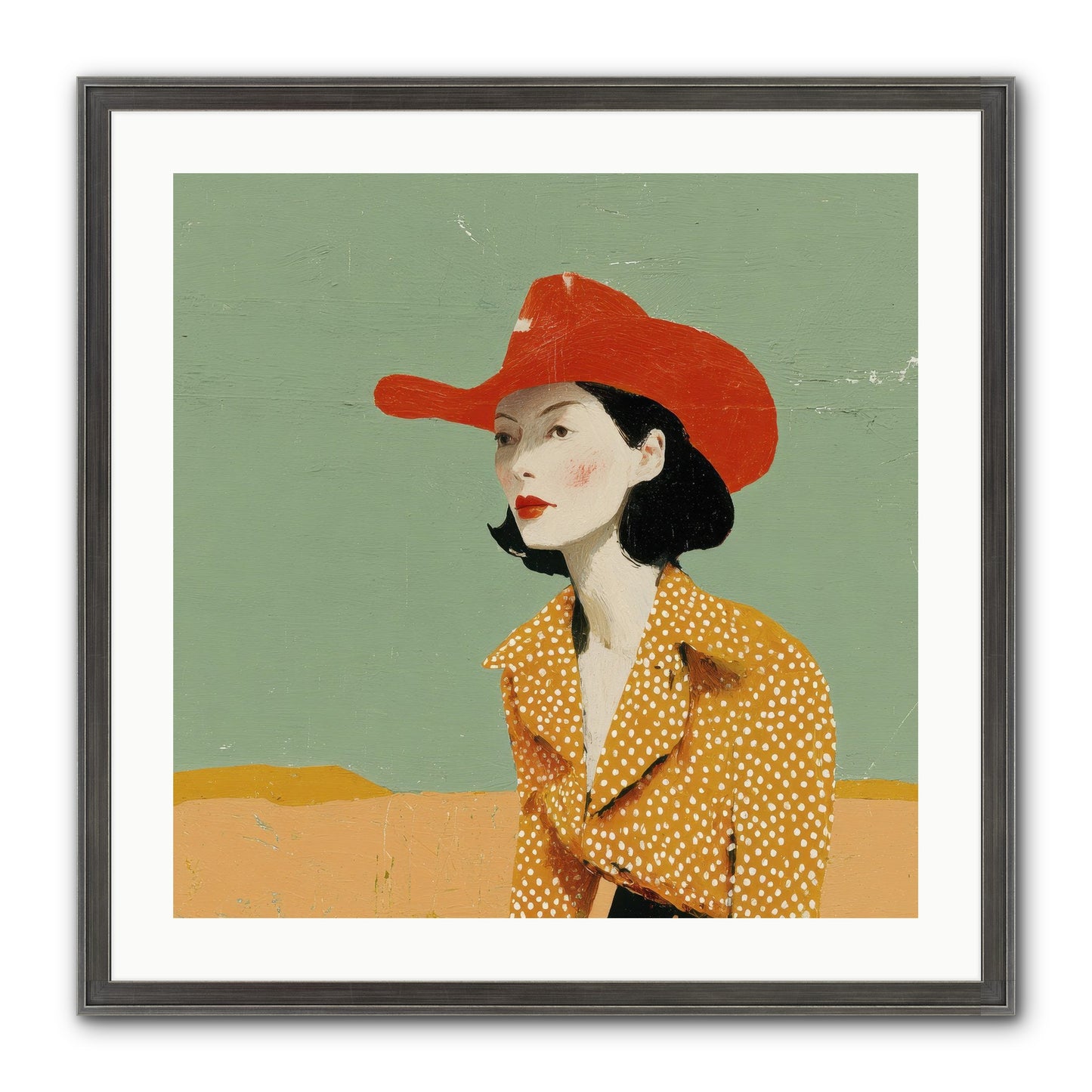Royalty Meets Ritual Framed Print - Slimwoods Black/Silver 24x24