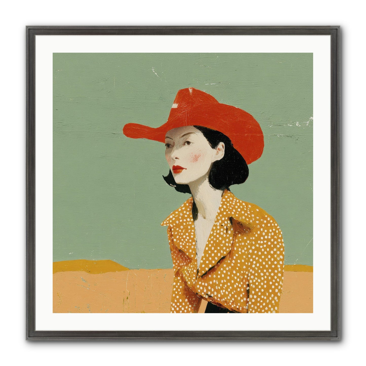 Royalty Meets Ritual Framed Print - Slimwoods Black/Silver 30x30