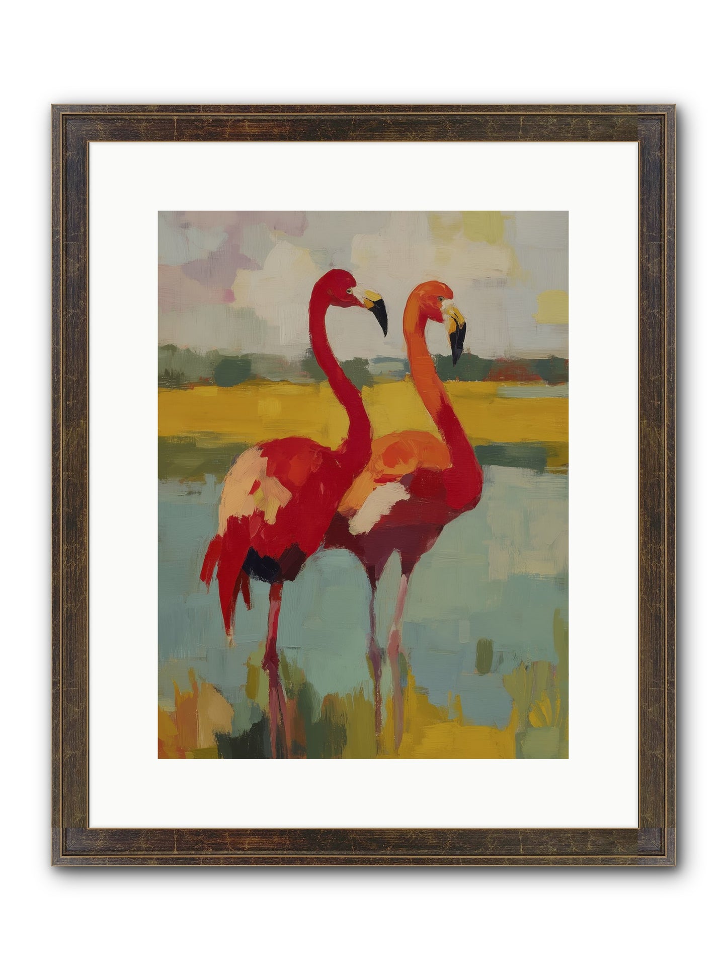 Ruby Dreams Framed Print - Slimwoods Black/Gold 12x16