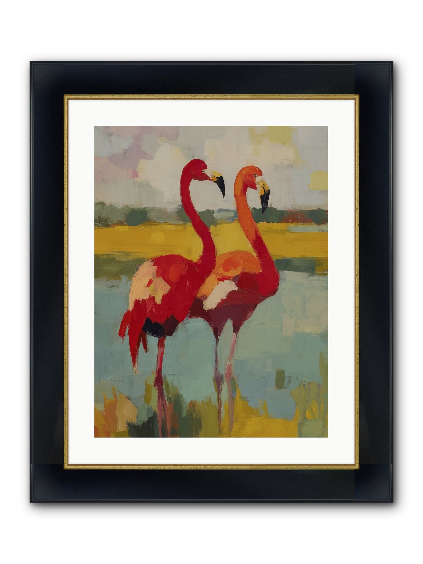 Ruby Dreams Framed Print - Wide Black w/Gold 18x24