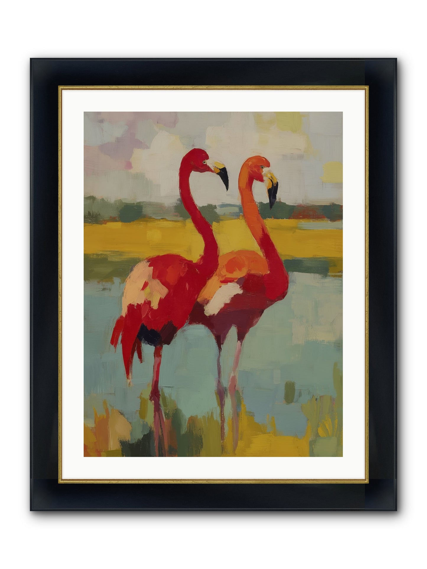 Ruby Dreams Framed Print - Wide Black w/Gold 24x32
